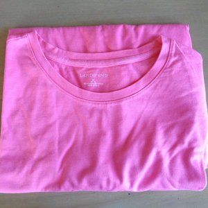 Lands End Supima Crew Long Sleeve Tee Shirt Excellent used Condition! Medium